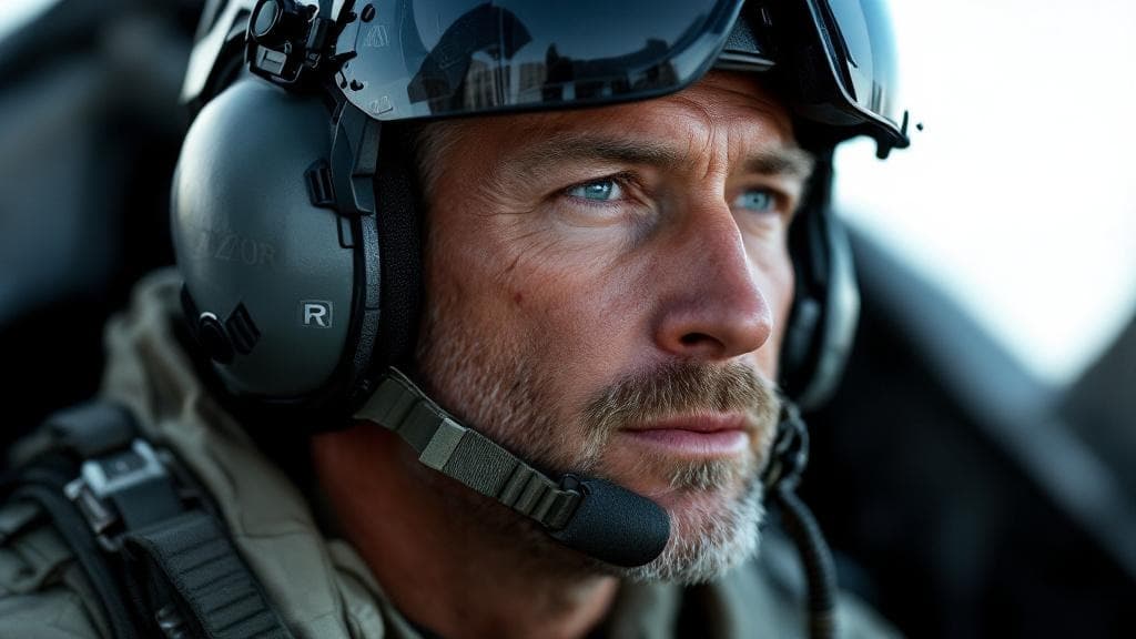 3/4 Right, Helmet On