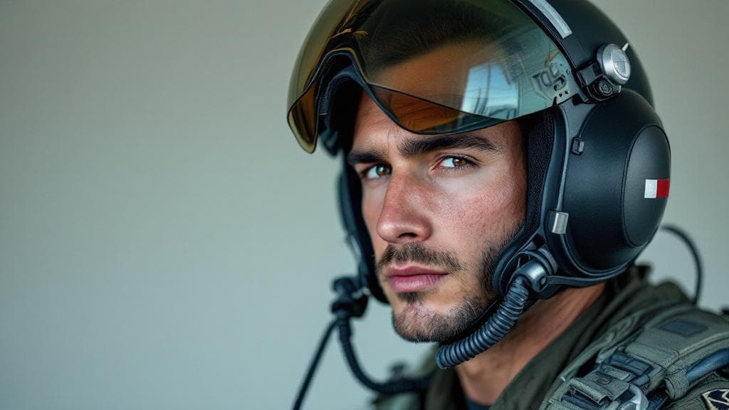 3/4 Right, Helmet On