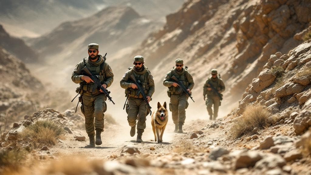 IRGC Patrol with Dog